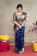 Banarasi Silk Embellished Saree for Women (Sea Green, 6.3 m)